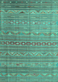 Persian Turquoise Traditional Rug, tr1302turq