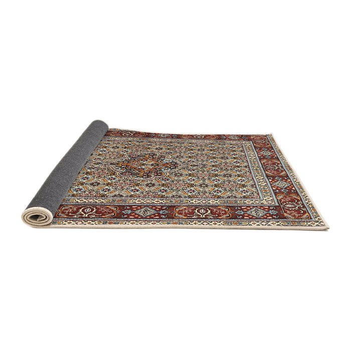 Sideview of Traditional Light French Beige Brown Persian Rug, tr1303