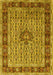 Machine Washable Persian Yellow Traditional Rug, wshtr1303yw