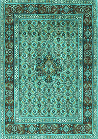 Persian Turquoise Traditional Rug, tr1303turq