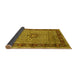 Sideview of Persian Yellow Traditional Rug, tr1303yw