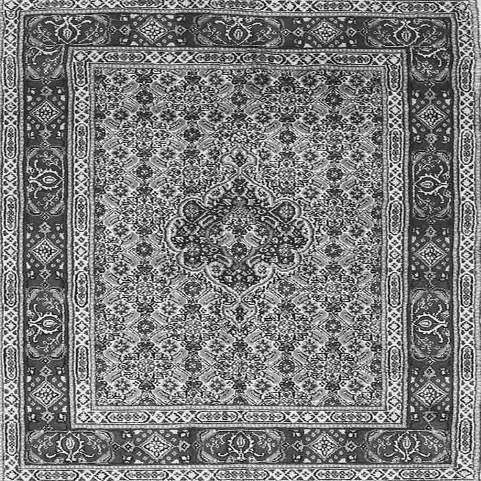 Round Machine Washable Persian Gray Traditional Rug, wshtr1303gry