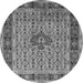 Square Persian Gray Traditional Rug, tr1303gry