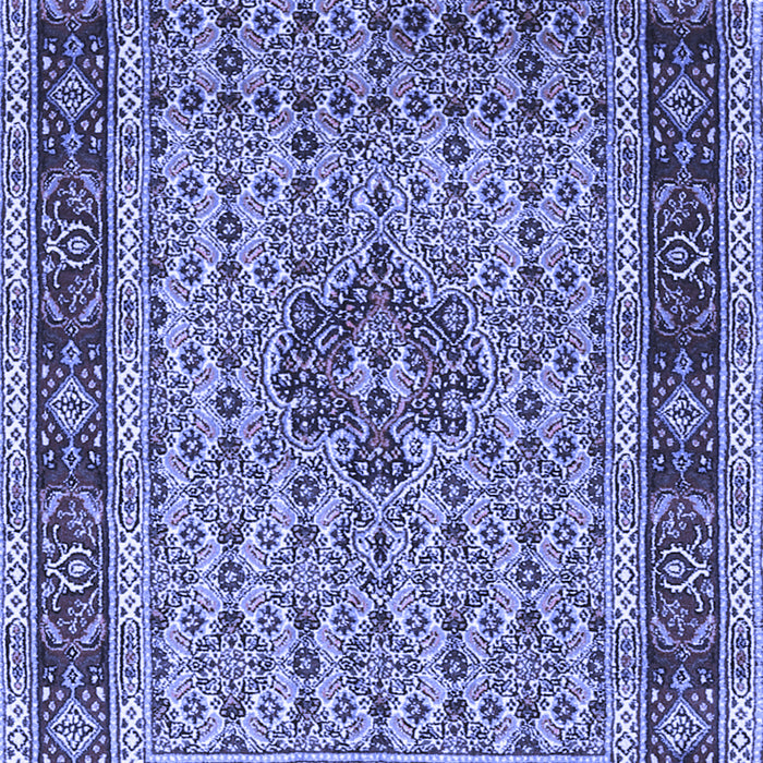Machine Washable Persian Blue Traditional Rug, wshtr1303blu