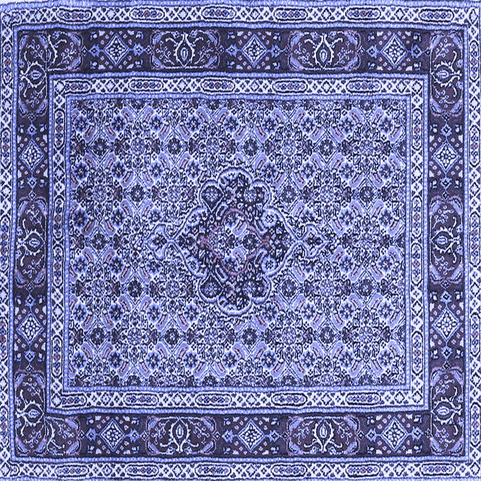 Square Persian Blue Traditional Rug, tr1303blu