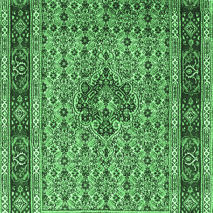 Machine Washable Persian Emerald Green Traditional Area Rugs, wshtr1303emgrn