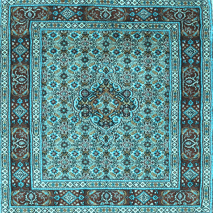 Square Persian Light Blue Traditional Rug, tr1303lblu