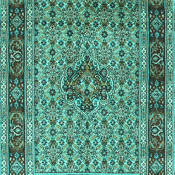 Machine Washable Persian Turquoise Traditional Area Rugs, wshtr1303turq