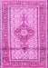 Medallion Pink Traditional Rug, tr1304pnk