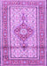 Medallion Purple Traditional Rug, tr1304pur