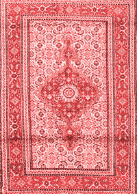 Medallion Red Traditional Rug, tr1304red