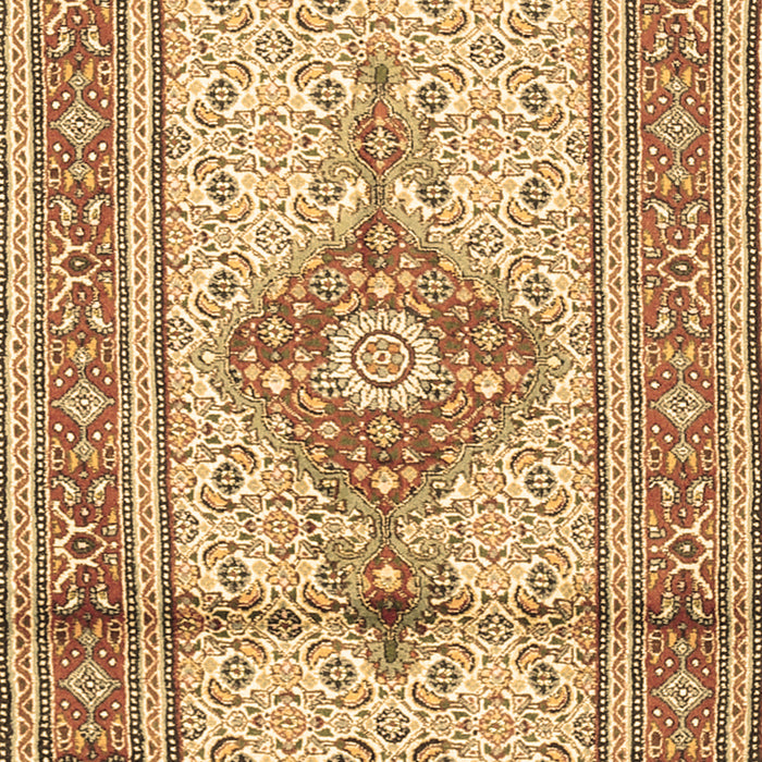 Medallion Brown Traditional Rug, tr1304brn