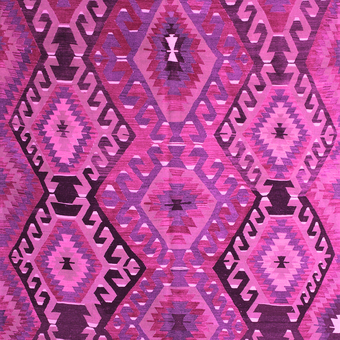 Machine Washable Southwestern Pink Country Rug, wshtr1305pnk