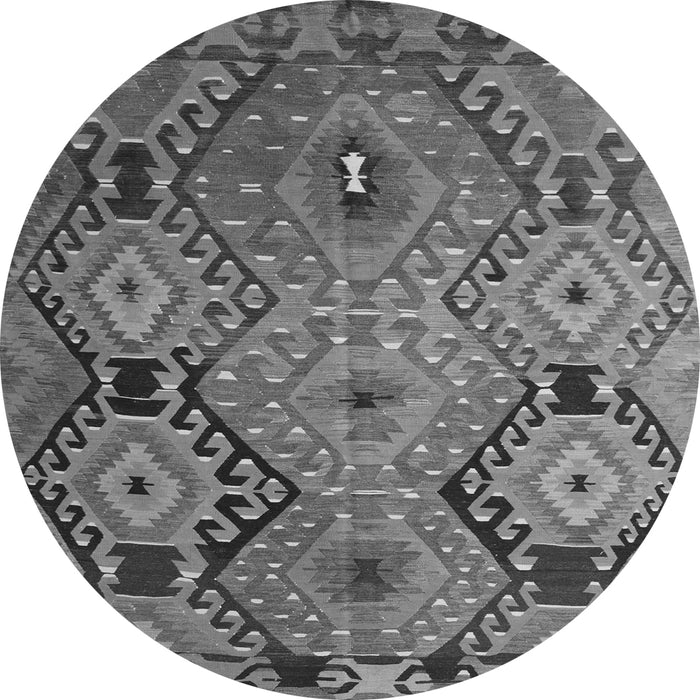 Square Southwestern Gray Country Rug, tr1305gry