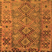 Serging Thickness of Southwestern Orange Country Rug, tr1306org