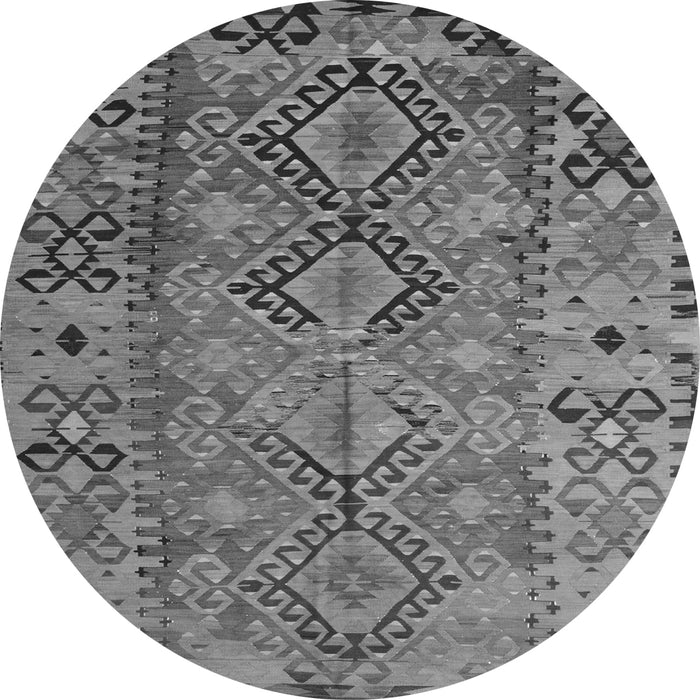 Square Southwestern Gray Country Rug, tr1306gry