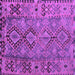 Square Southwestern Purple Country Rug, tr1306pur