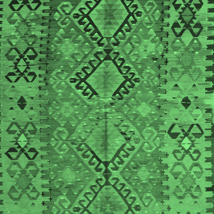 Southwestern Emerald Green Country Rug, tr1306emgrn