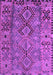 Southwestern Purple Country Rug, tr1306pur