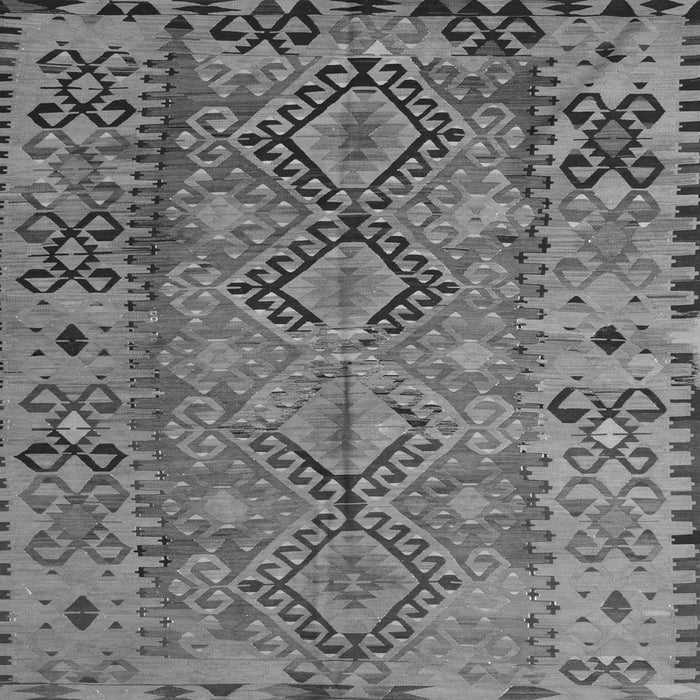 Serging Thickness of Southwestern Gray Country Rug, tr1306gry