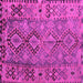 Square Southwestern Pink Country Rug, tr1306pnk