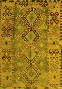 Southwestern Yellow Country Rug, tr1306yw