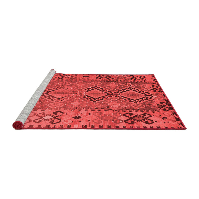 Country Red Washable Rugs