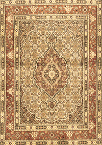 Medallion Brown Traditional Rug, tr1307brn