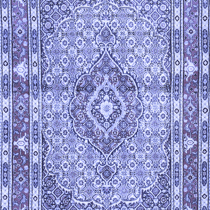 Medallion Blue Traditional Rug, tr1307blu