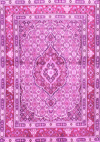 Medallion Pink Traditional Rug, tr1307pnk