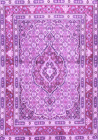 Medallion Purple Traditional Rug, tr1307pur