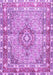 Medallion Purple Traditional Rug, tr1307pur