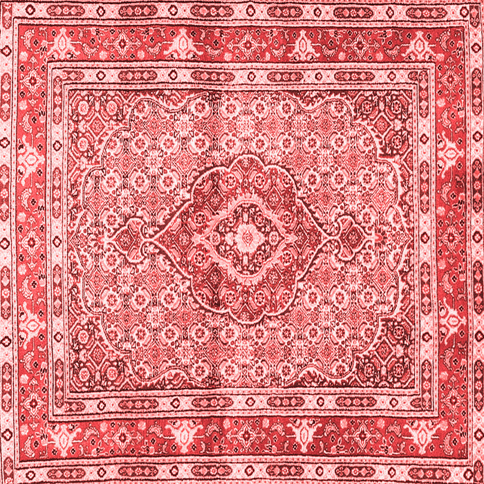 Medallion Red Traditional Rug, tr1307red
