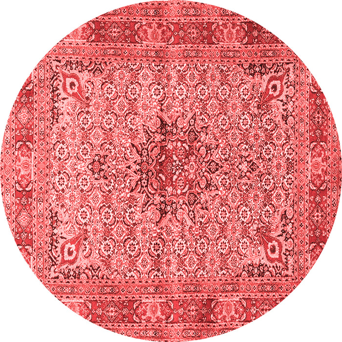 Machine Washable Persian Red Traditional Rug, wshtr1308red