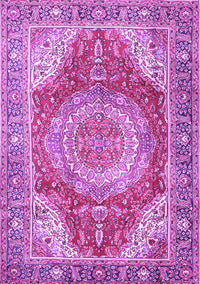 Medallion Purple Traditional Rug, tr1309pur