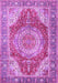 Medallion Purple Traditional Rug, tr1309pur