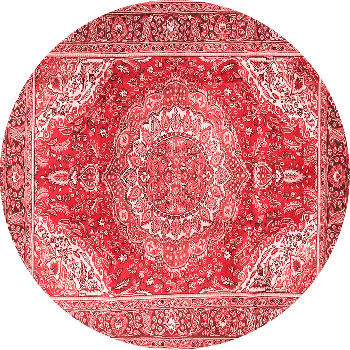 Medallion Red Traditional Rug, tr1309red
