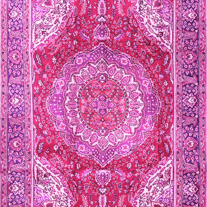 Medallion Pink Traditional Rug, tr1309pnk