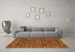 Machine Washable Persian Orange Traditional Area Rugs in a Living Room, wshtr130org