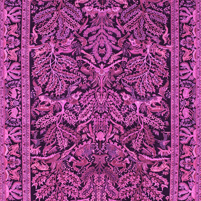 Machine Washable Persian Pink Traditional Rug, wshtr130pnk