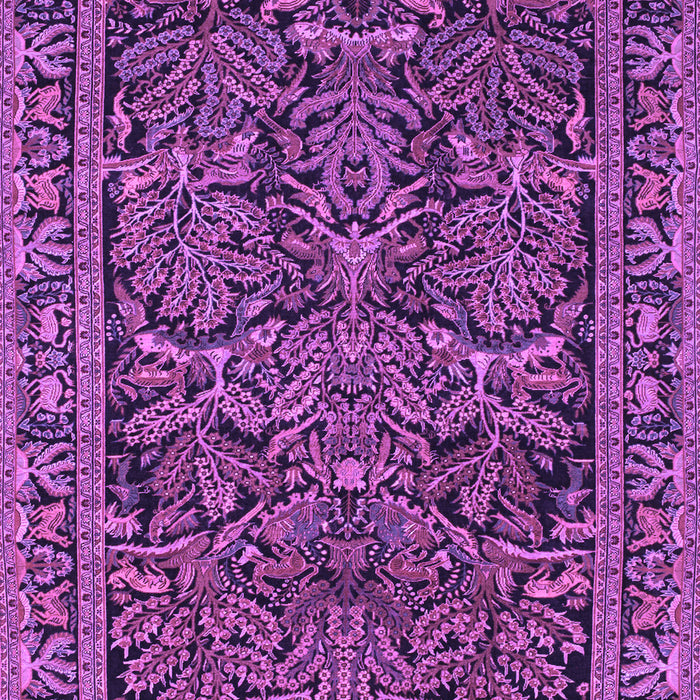 Machine Washable Persian Purple Traditional Area Rugs, wshtr130pur