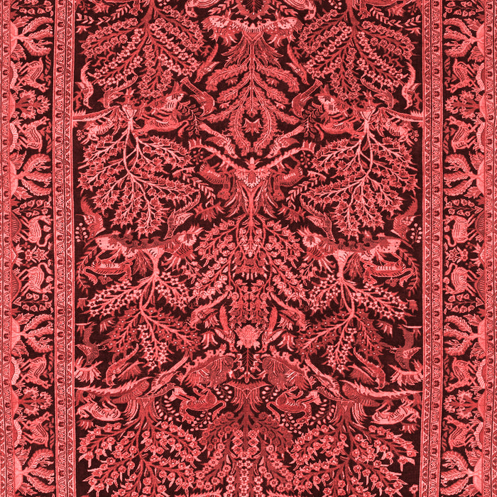 Machine Washable Persian Red Traditional Rug, wshtr130red