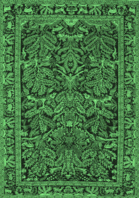 Persian Emerald Green Traditional Rug, tr130emgrn