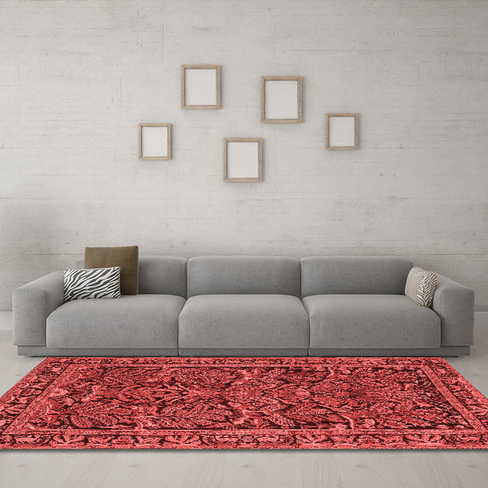 Traditional Red Washable Rugs