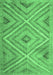 Southwestern Emerald Green Country Rug, tr1310emgrn