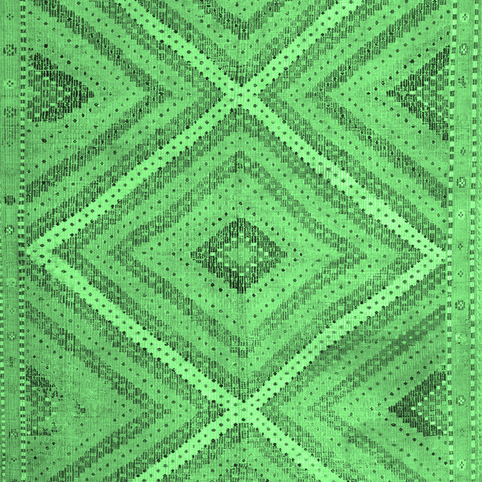 Southwestern Emerald Green Country Rug, tr1310emgrn