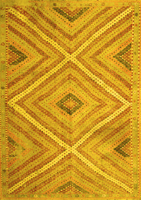 Southwestern Yellow Country Rug, tr1310yw