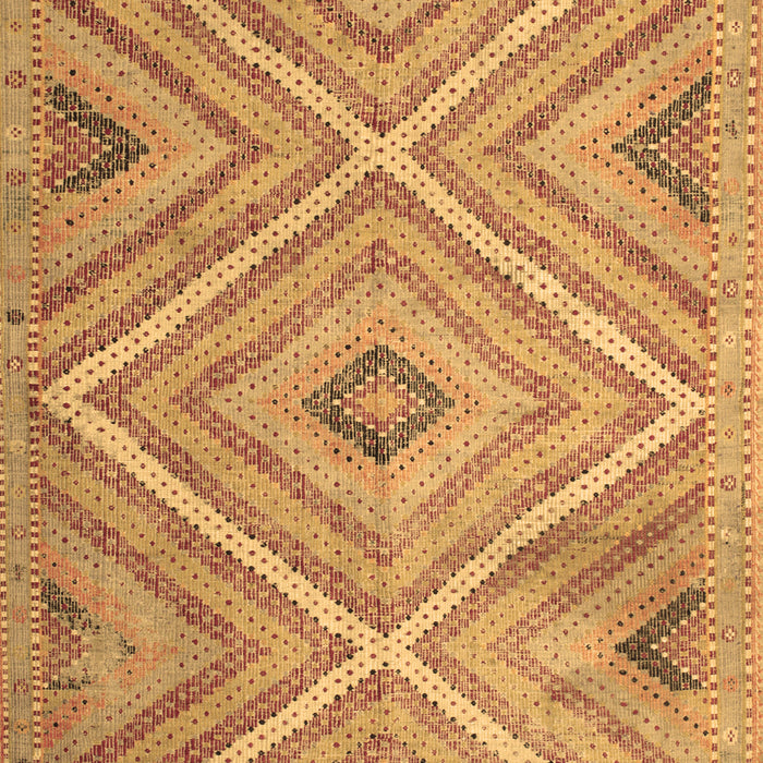 Machine Washable Southwestern Brown Country Rug, wshtr1310brn