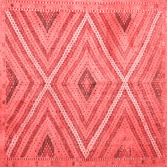 Machine Washable Southwestern Red Country Rug, wshtr1310red