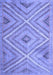 Machine Washable Southwestern Blue Country Rug, wshtr1310blu